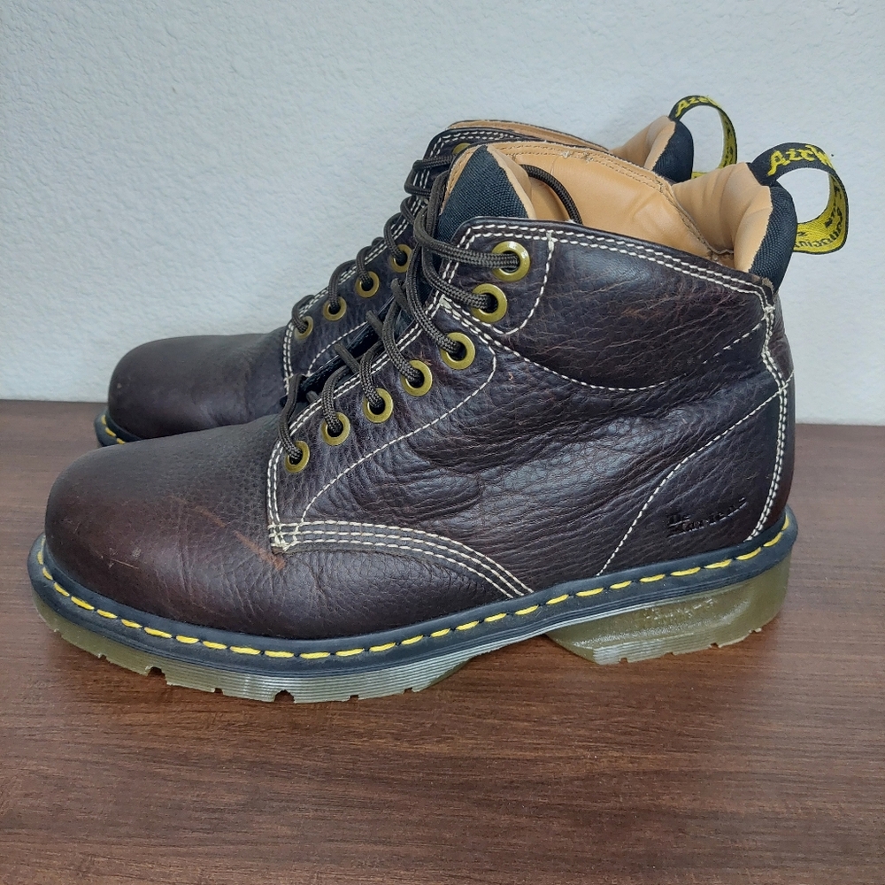 Dr. Martens 11410 Men’s Brown Leather Air Wair Lace Up‎ Boots Size 11